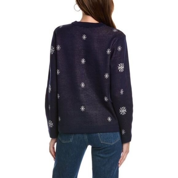 Jones NY Kasper Group holiday city girl walking dachshund dog sweater NWT size M - Picture 14 of 14